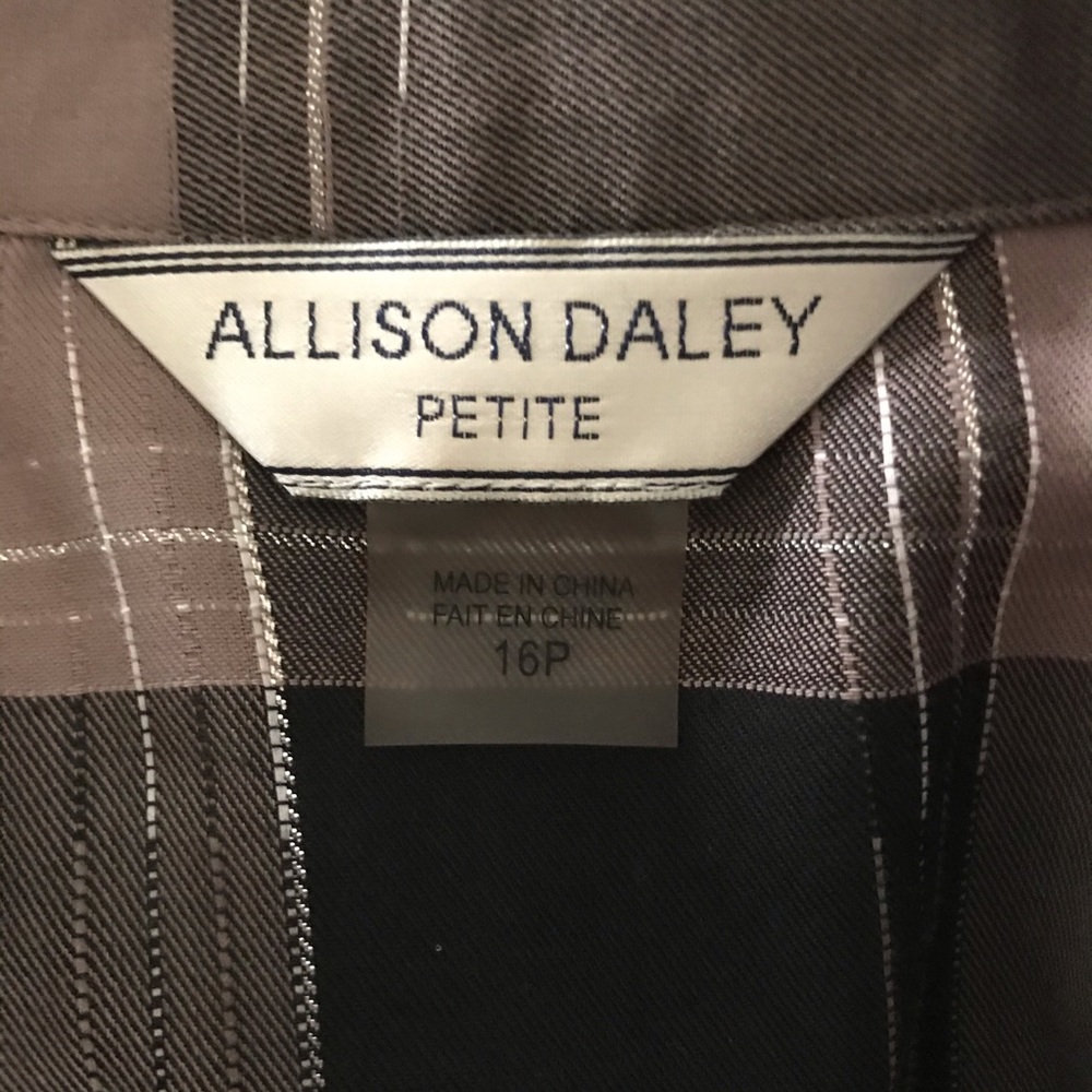 Allison Daley Petite 16 Beautiful Brown Top - Picture 9 of 9